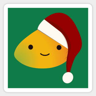 Cute Kawaii Christmas Mango Sticker